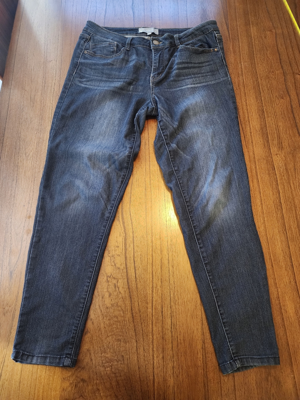 Wit & Wisdom Straight Leg Jeans in Dark Blue Wash 14